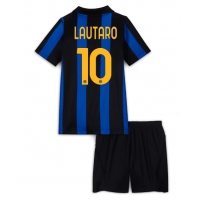 Inter Milan Lautaro Martinez #10 Hemmaställ Barn 2026-27 Kortärmad (+ Korta byxor)